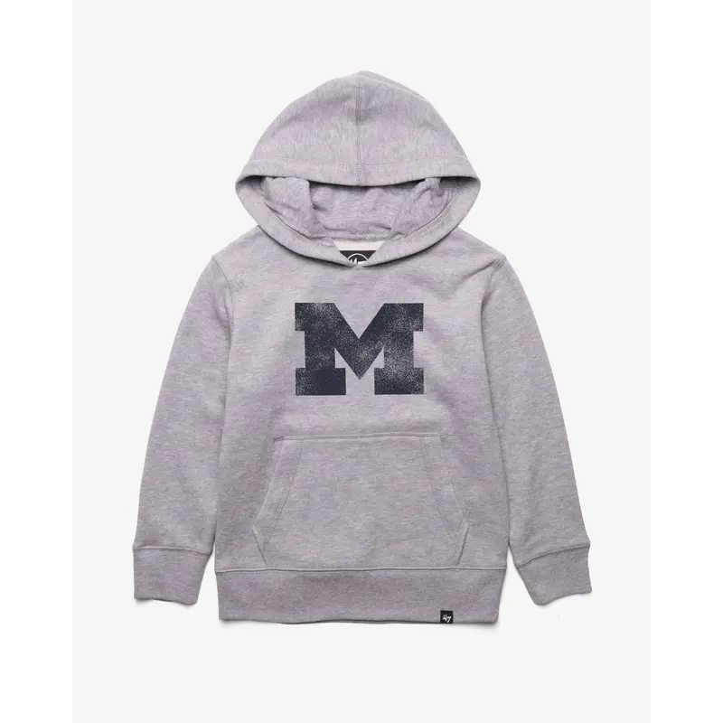 MICHIGAN WOLVERINES DISTRESSED IMPRINT '47 HEADLINE HOOD KIDS
