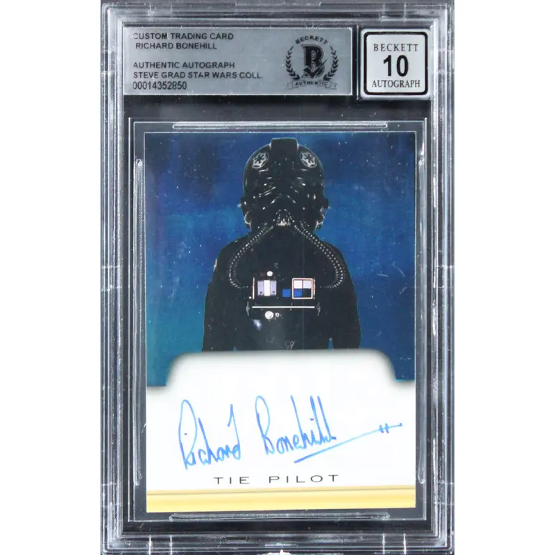 Richard Bonehill Star Wars Signed Custom Trading Card Auto 10! BAS Slabbed