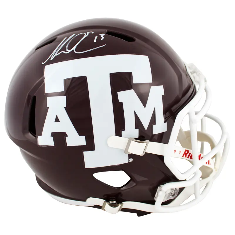 Texas A&M Mike Evans Authentic Signed Full Size Speed Rep Helmet BAS Witnessed