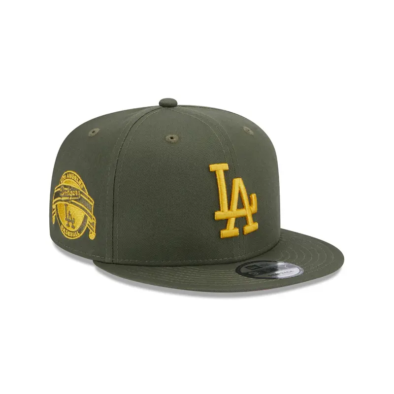 New Era 9Fifty Side Patch Los Angeles Dodgers - Olive/Yellow