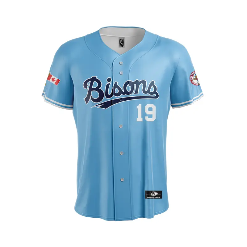 Buffalo Bisons Alt Lt Blue Joey Votto Sublimated Replica Jersey