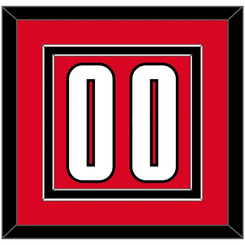 Canada Mens Hockey Number - 2002 Olympics Road Red - Double Mat 2