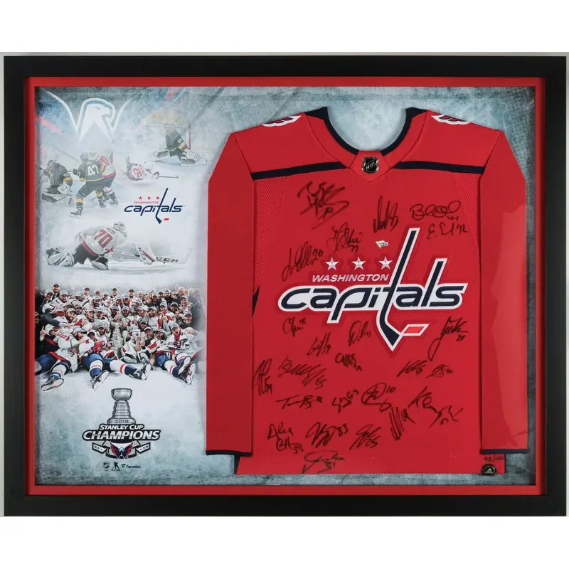 2017-18 Washington Capitals Stanley Cups Champs Team Signed Jersey Fanatics COA