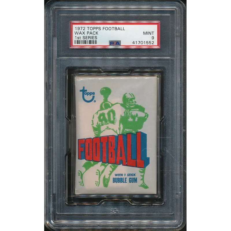 1972 Topps Football Unopened Series 1 Wax Pack PSA 9