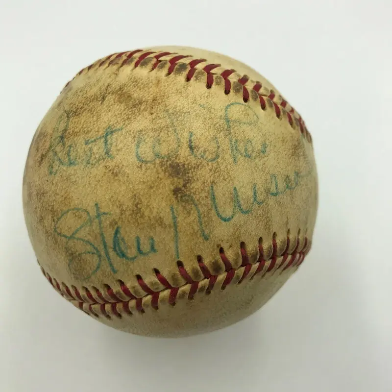 Vintage 1950's Stan Musial Single Signed Autographed Baseball PSA DNA COA