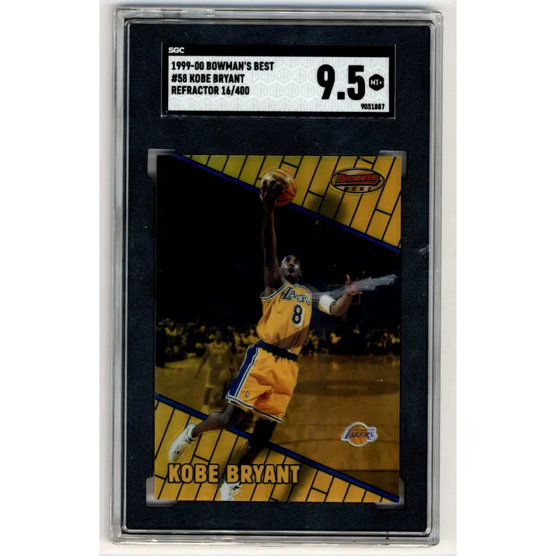 Kobe Bryant 1999 Bowmans Best #58 Refractor #16/400 SGC 9.5 Mint+