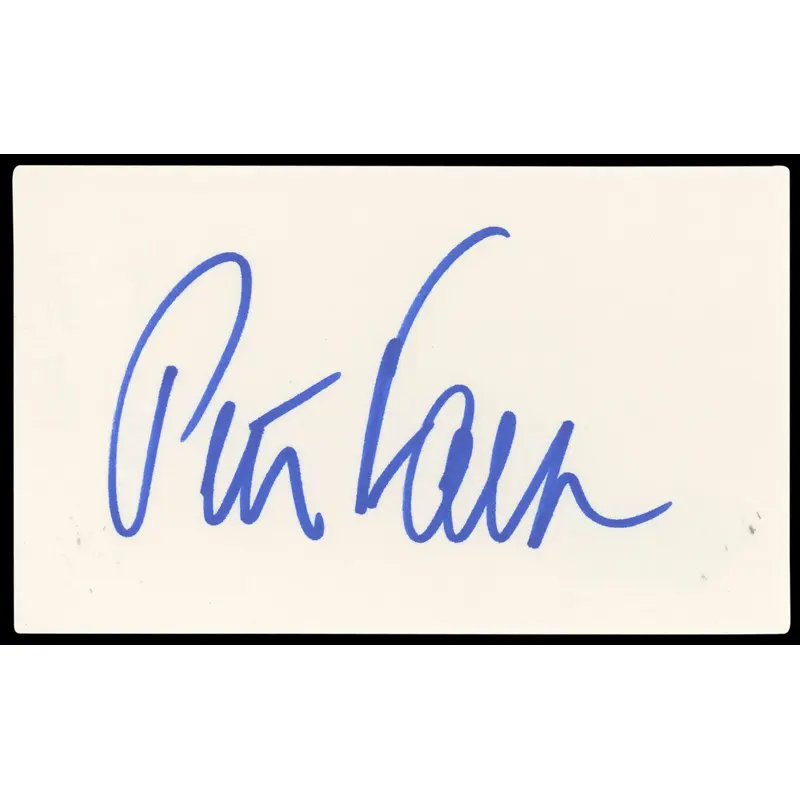 Peter Falk Columbo Authentic Signed 3x5 Index Card Autographed BAS #BN89157