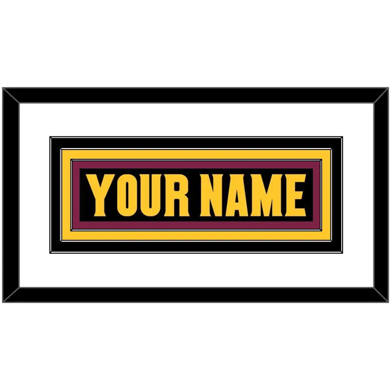 Arizona State Hockey Nameplate - Alternate Black (2018-2024) - Triple Mat 1