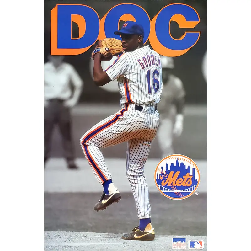 Dwight Gooden "Doc Action" New York Mets Poster - Starline 1991