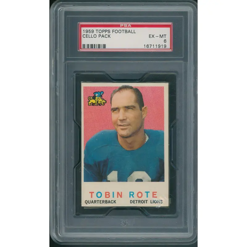 1959 Topps Football Unopened Cello Pack PSA 6 *1919