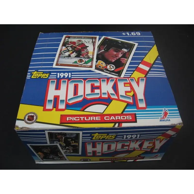 1991/92 Topps Hockey Jumbo Pack Box