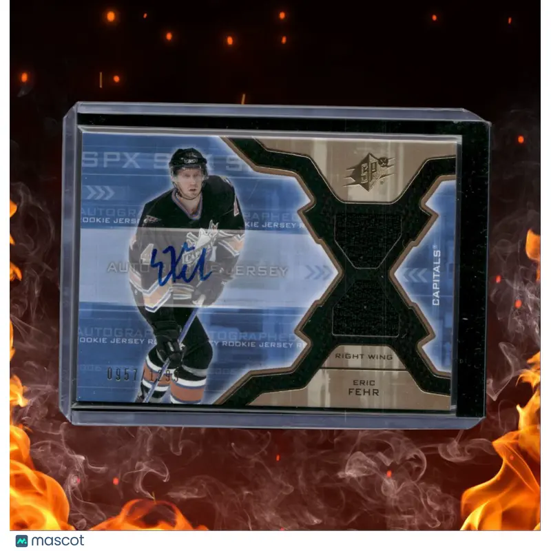 2006-07 Upper Deck SPx Eric Fehr Jersey Auto 0957/1299 #166