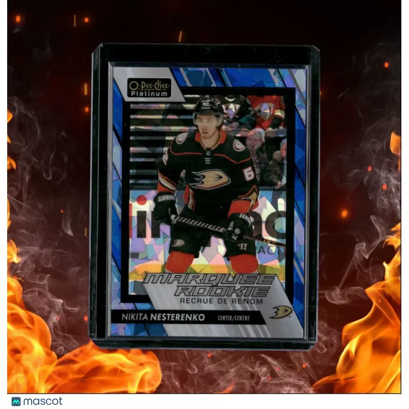 2023-24 O-Pee-Chee Platinum Nikita Nesterenko Blue Fragment Marquee Rookie