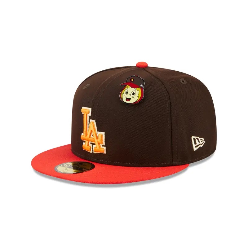 New Era 59fifty Fitted Cap Los Angeles Dodgers THE ELEMENTS - Brown