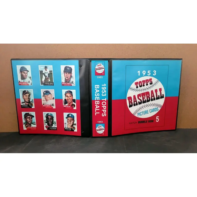 1953 Topps Baseball Cards Custom Made Album Binder 3 Sizes - 3452