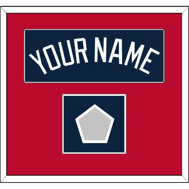 Atlanta Name & World Series Jersey Patch - Alternate Road Blue - Single Mat 2