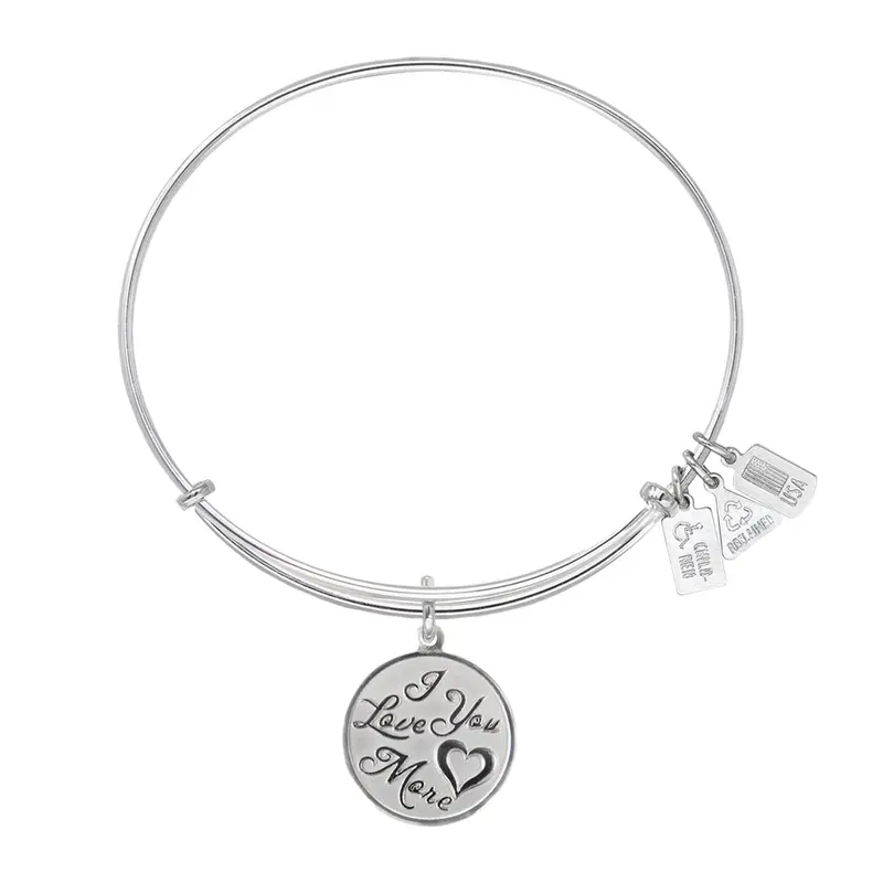 I Love You More Charm Bangle
