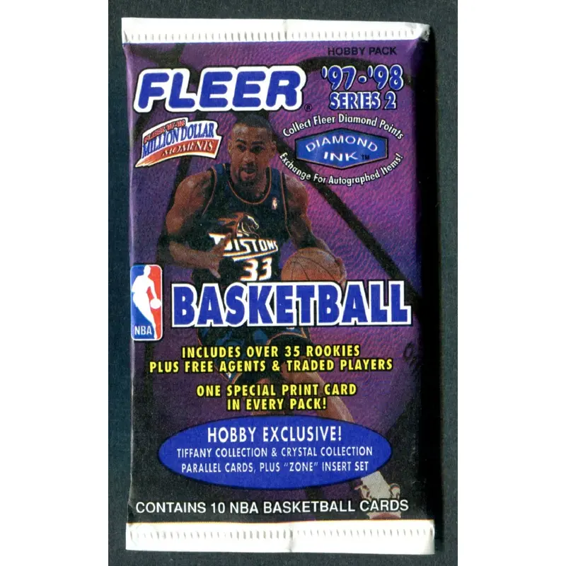 1997/98 Fleer Basketball Unopened Series 2 Pack (Hobby) (10)