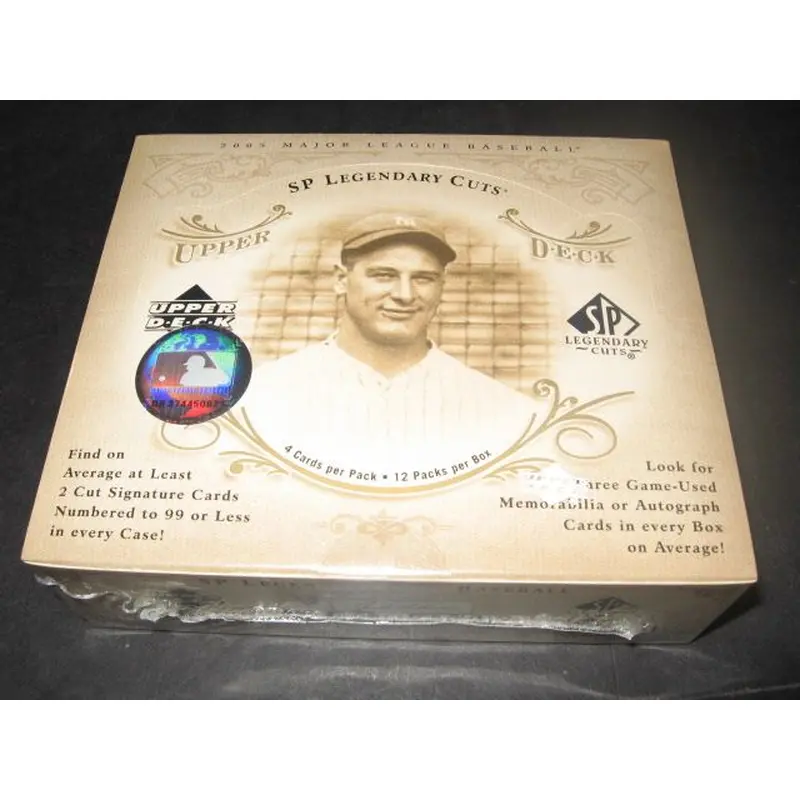 2005 Upper Deck SP Legendary Cuts Baseball Box (Hobby)