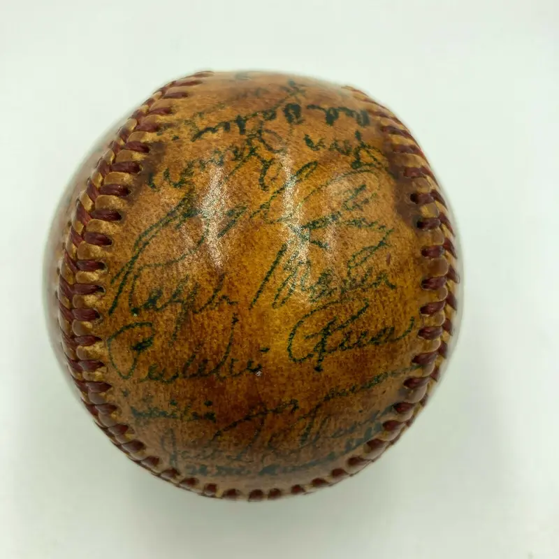 Jackie Robinson Rookie Era 1948 Brooklyn Dodgers Team Signed Baseball JSA COA