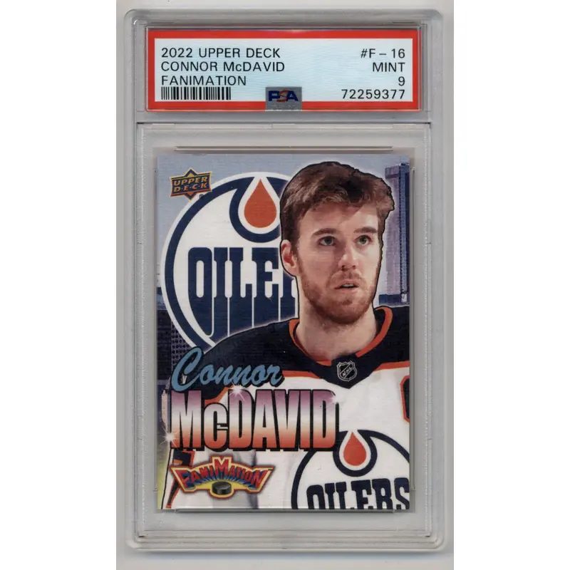 Connor McDavid 2022-23 Upper Deck Fanimation #F16 PSA 9 Mint