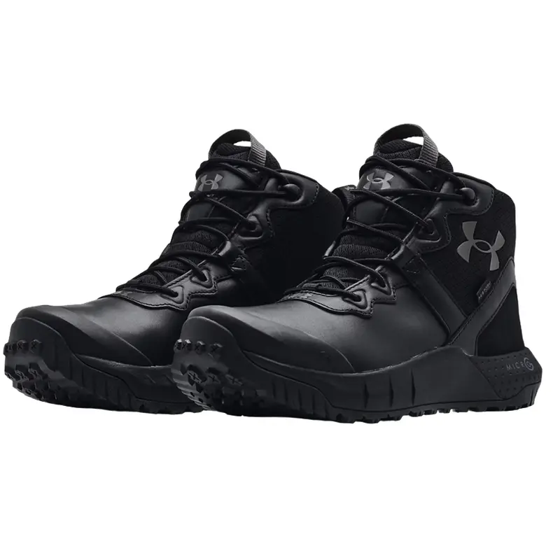 UNDER ARMOUR MEN MICRO-G Valsetz Leather Waterproof 6" Tactical Boot 3024334-001
