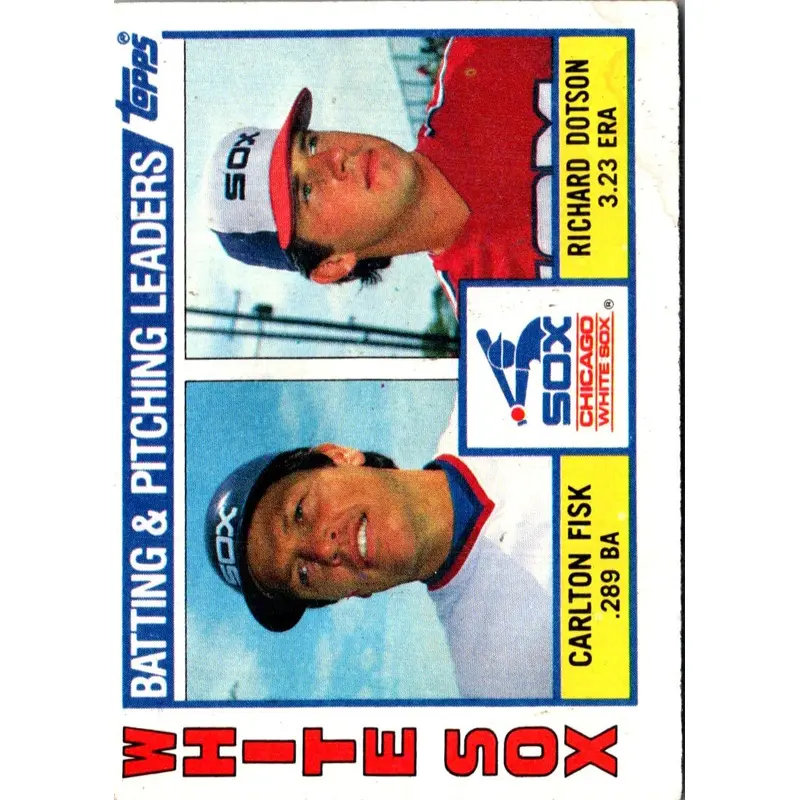 1984 Topps White Sox Batting & Pitching Leaders/Checklist #216