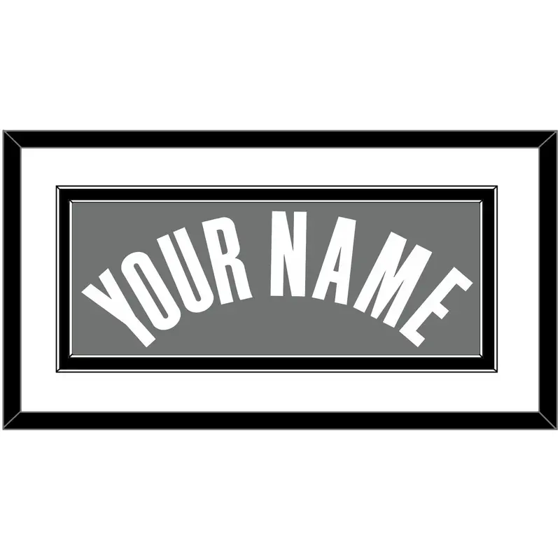 Brooklyn Name - Charcoal Statement - Double Mat 1