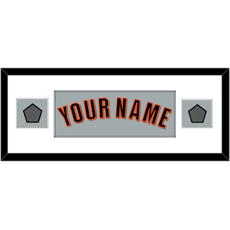 San Francisco Name & 2 World Series Champions Patches - Road Gray (2010-2021) - Single Mat 2