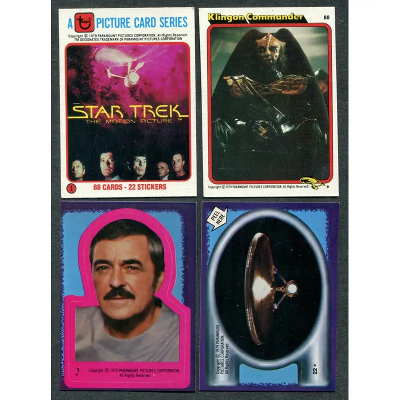 1979 Topps Star Trek Complete Set (w/ stickers) (88/22) NM NM/MT
