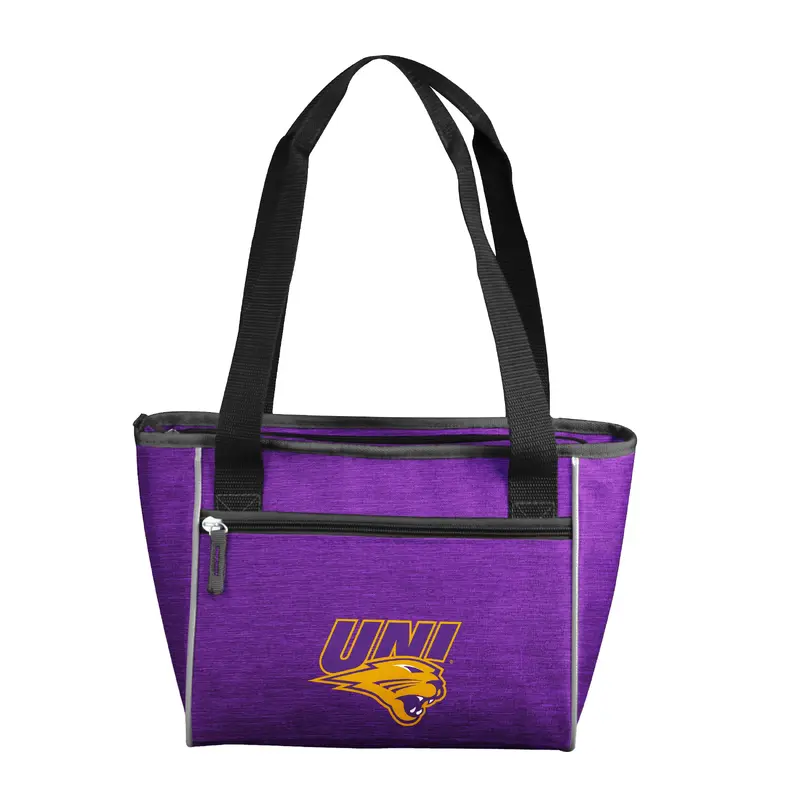 Northern Iowa Crosshatch 16 Can Cooler Tote