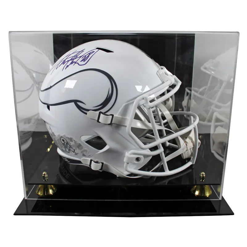 Vikings Adrian Peterson Signed STS III Full Size Speed Rep Helmet W/ Case BAS W