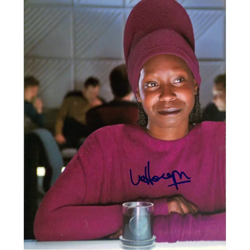 Whoopi Goldberg Star Trek Authentic Signed 8x10 Photo Autographed BAS #H13933