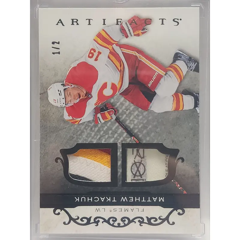 Matthew Tkachuk 2021 Upper Deck Artifacts Black Dual Patch #1/2