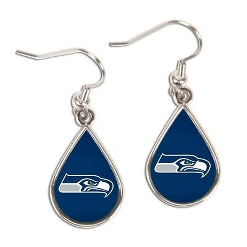 Seattle Seahawks Tear Drop Earrings
