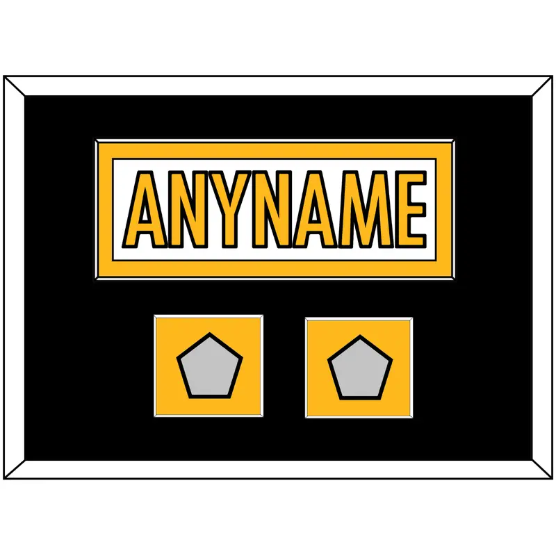 Pittsburgh Nameplate & Super Bowl XL & XLVII Jersey Patches - Road White - Single Mat 7