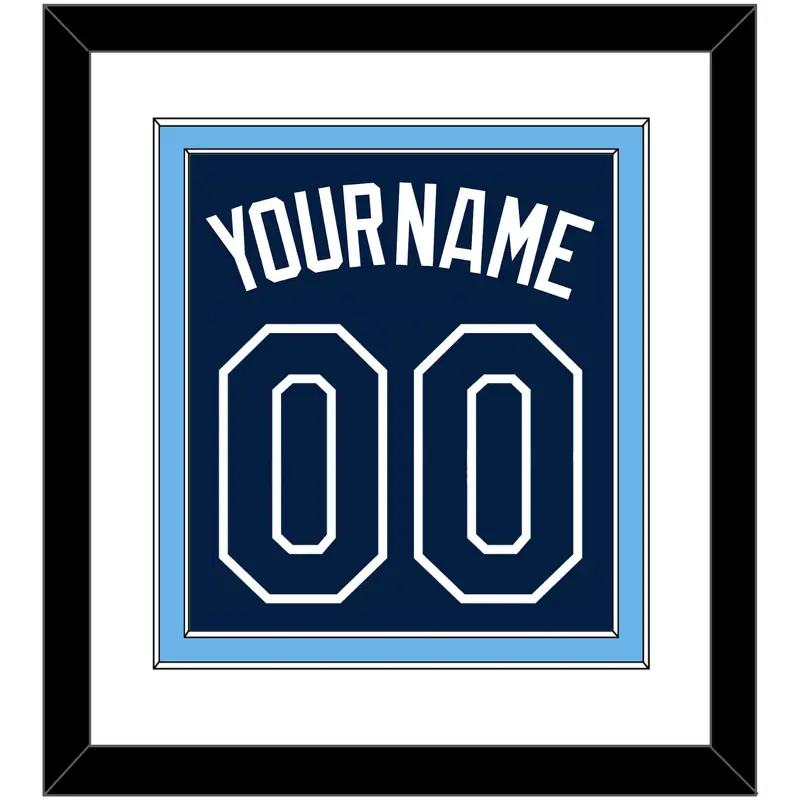 Tampa Bay Name & Number - Alternate Navy - Double Mat 1