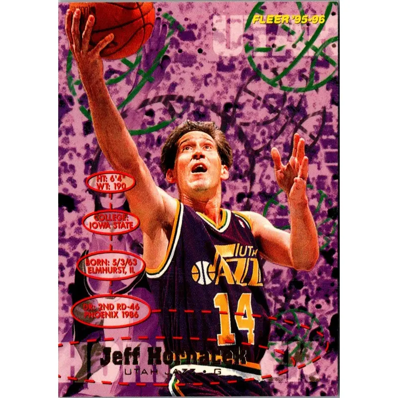 1995 Fleer European Jeff Hornacek #186