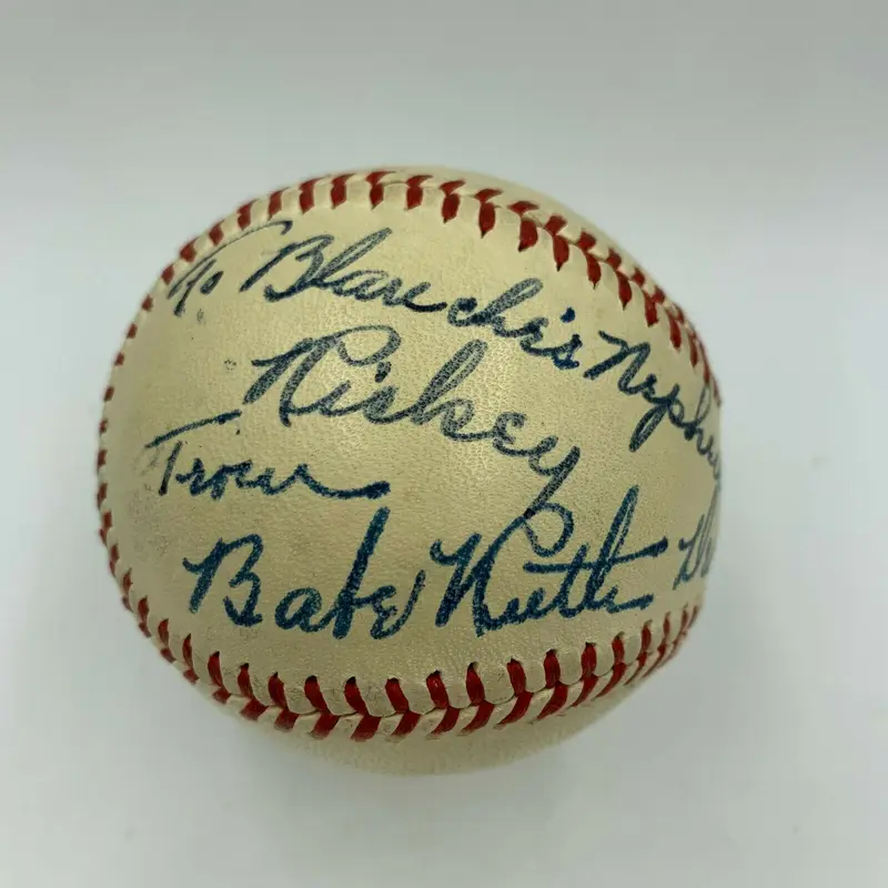 The Finest Babe Ruth Single Signed Baseball PSA DNA Graded GEM MINT 10