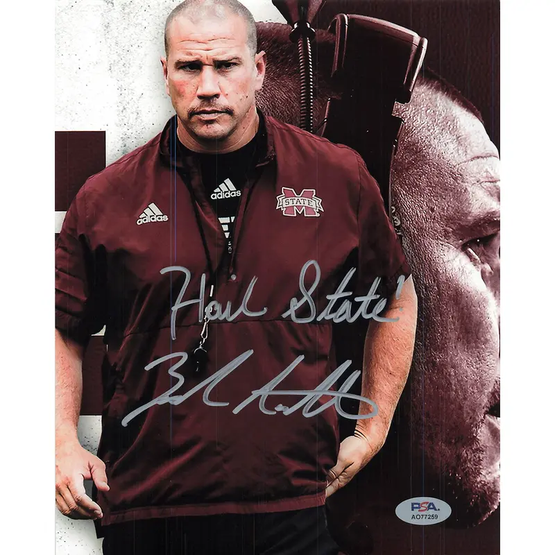 Zach Arnett signed 8x10 photo PSA/DNA Mississippi State Autographed