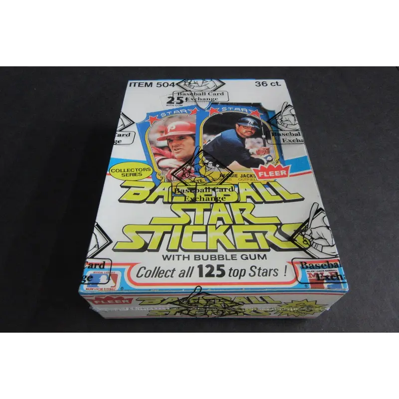 1981 Fleer Baseball Star Stickers Unopened Wax Box (FASC)