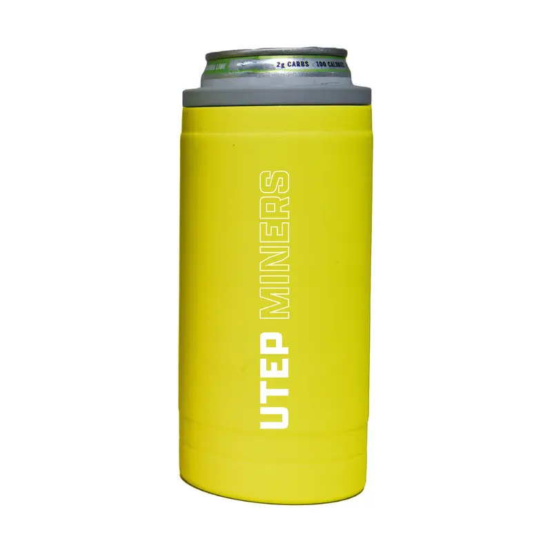 UTEP 12oz Cru Stacked Soft Touch Slim Coolie