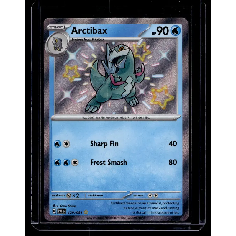 2023 Pokemon Scarlet & Violet - Paldean Fates - Shiny Rare - Arctibax #129