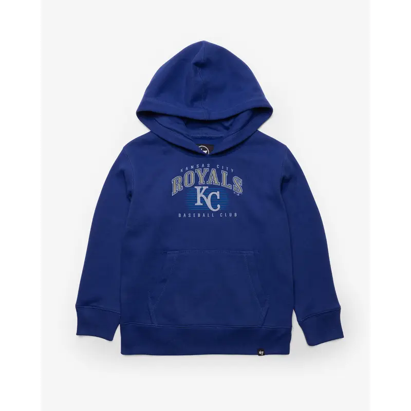 KANSAS CITY ROYALS COOPERSTOWN DOUBLE HEADER '47 HEADLINE HOOD KIDS