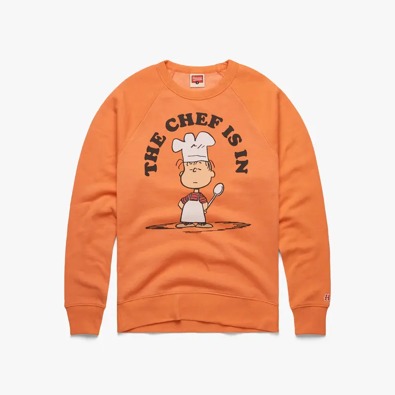 Peanuts Linus The Chef Is In Crewneck