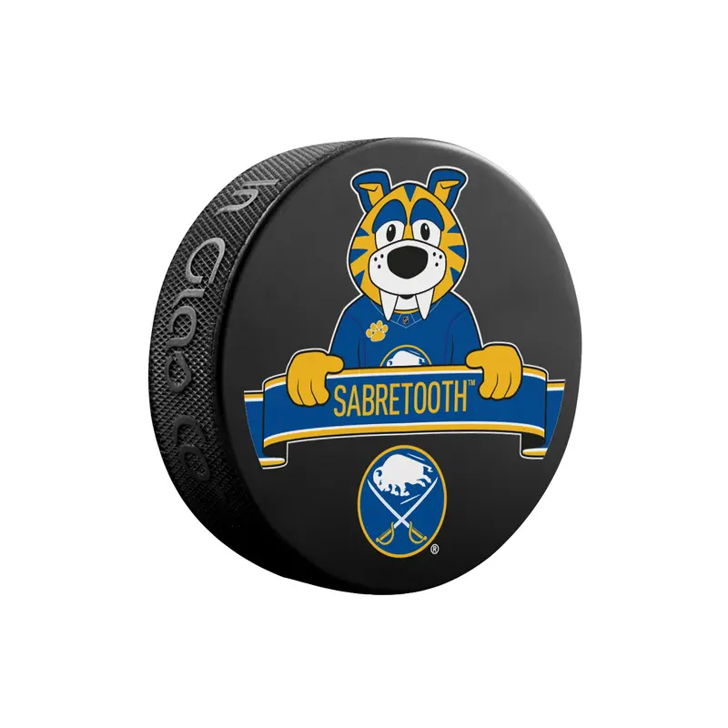 NHL Buffalo Sabres Mascot Souvenir Hockey Puck