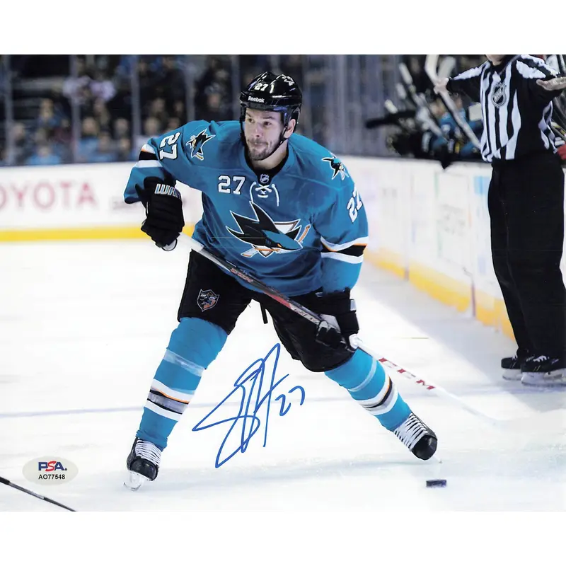 Scott Hannan signed 8x10 photo PSA/DNA San Jose Sharks Autographed