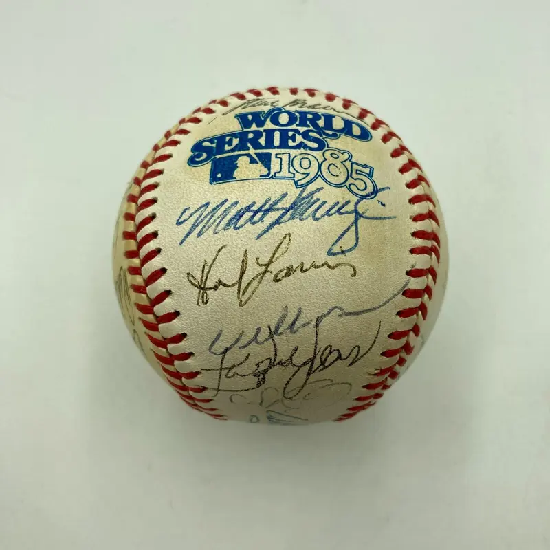 1985 St. Louis Cardinals NL Champs Team Signed World Series Baseball JSA COA