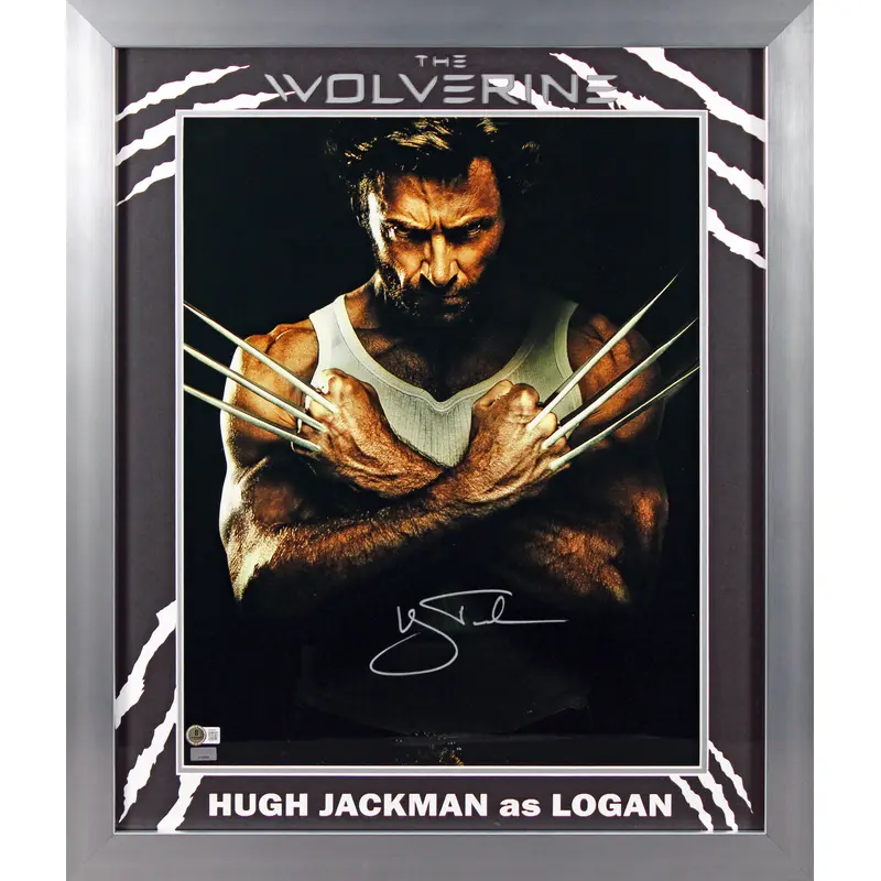 Hugh Jackman X-Men Wolverine Authentic Signed 16x20 Framed Photo BAS LOA