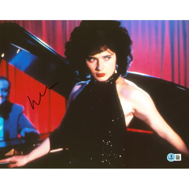 Isabella Rossellini Blue Velvet Authentic Signed 11x14 Photo BAS #BS20617
